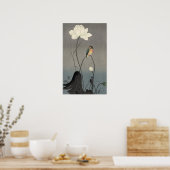 蓮にカワセミ, 古邨 Kingfisher on Lotus, Koson, Ukiyo-e ポスター (キッチン)