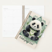 蓮のポーズに座って太ったパンダ禅 プランナー手帳 (ディスプレー)