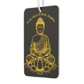 蓮のポーズの仏像 カーエアーフレッシュナー (左)