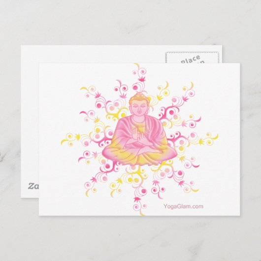 蓮のポーズ ポストカード (正面/裏面)