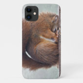 蓮のリス iPhone 11 カバー (裏面)