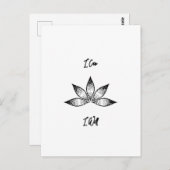 蓮の固感動的定ができる ポストカード (正面/裏面)