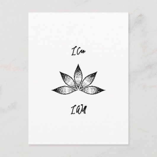 蓮の固感動的定ができる ポストカード (正面)