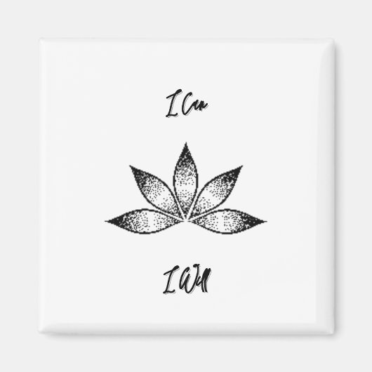 蓮の固感動的定ができる マグネット (正面)