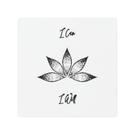 蓮の固感動的定ができる メタルプリント