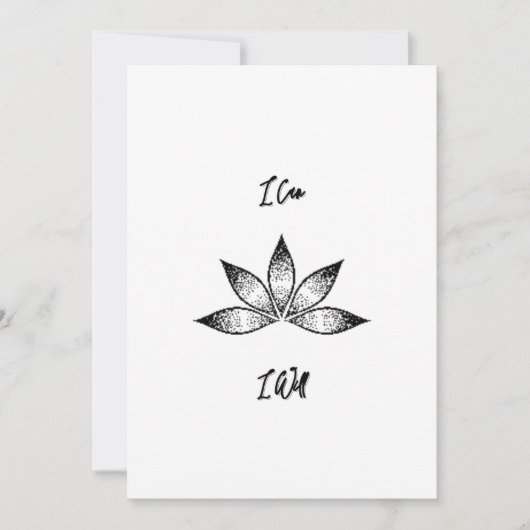 蓮の固感動的定ができる 招待状 (正面)