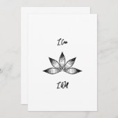 蓮の固感動的定ができる 招待状 (正面/裏面)