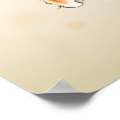 蓮の日本の池で泳ぐ鯉 ポスター (角)