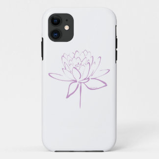 蓮の書道 (ラベンダー) iPhone 11 ケース