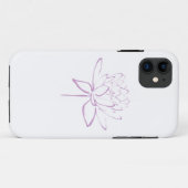 蓮の書道 (ラベンダー) Case-Mate iPhoneケース (裏面(横))