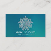 蓮の曼荼羅の真珠花 名刺 (正面)