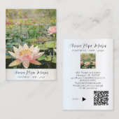 *~*蓮の水百合自然花QR AP67アート 名刺 (正面/裏面)
