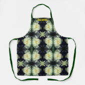 蓮の水百合花抽象芸術 パーソナライズされた エプロン (正面)