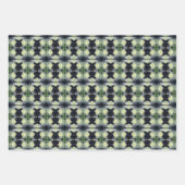 蓮の水百合花抽象芸術 パーソナライズされた ラッピングペーパーシート (正面)