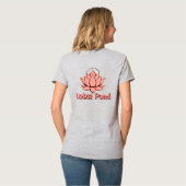 蓮の池の個人的なブーケ Tシャツ (裏面フル)