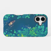 蓮の池の片隅 iPhone 16ケース (裏面横)