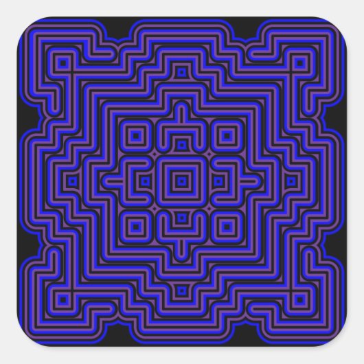 蓮の瓦 スクエアシール (正面)