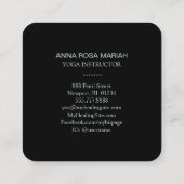 *~*蓮の聖なる月と涅槃の象徴 スクエア名刺 (裏面)