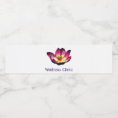 蓮の花が咲く ペットボトルラベル (シングルラベル)