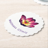 蓮の花が咲く ペーパーコースター (アングル)