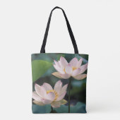 蓮の花が咲く、中国 トートバッグ (裏面)