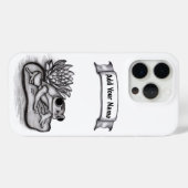 蓮の花でフロギーあなたの名前を追加 Case-Mate iPhoneケース (裏面 (横))