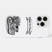 蓮の花でフロギーあなたの名前を追加 iPhoneケース (裏面横)