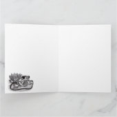 蓮の花でフロギー、テキストを追加 カード (内部)