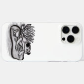 蓮の花で曇った Case-Mate iPhoneケース (裏面 (横))