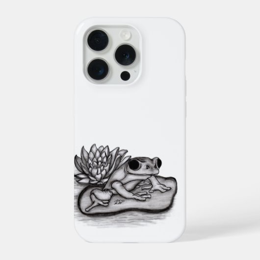 蓮の花で曇った iPhoneケース (裏面)