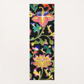 蓮の花とつる植物 ヨガマット (正面)