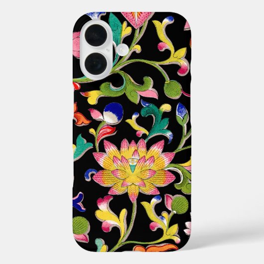 蓮の花とつる植物 Case-Mate iPhoneケース (裏面)
