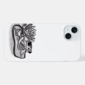 蓮の花とカエル iPhoneケース (裏面横)