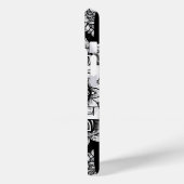 蓮の花とマンダラの白黒 Case-Mate iPhoneケース (裏面 / 左)