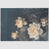 蓮の花とミッドナイトブルー，混合メディアエフェクト 薄葉紙 (正面)