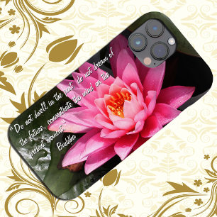 蓮の花と仏の引用文/仏教 iPhone 15ケース