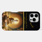 蓮の花と仏陀 iPhoneケース (裏面横)