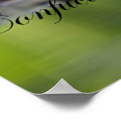 蓮の花と孔子 ポスター (角)