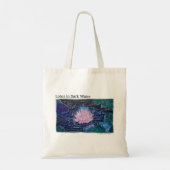蓮の花と暗い水 トートバッグ (裏面)