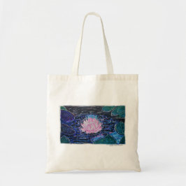 蓮の花と暗い水 トートバッグ