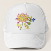 蓮の花と蔓 キャップ (正面)