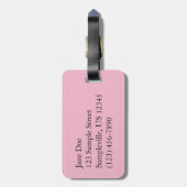 蓮の花と青の空II ラゲッジタグ (裏面縦)