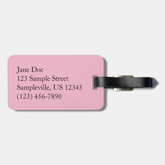 蓮の花と青の空II ラゲッジタグ (裏面横)