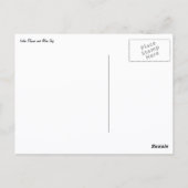 蓮の花と青空I ポストカード (裏面)