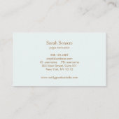 蓮の花とomのシンボル 名刺 (裏面)