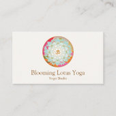 蓮の花とomのシンボル 名刺 (正面)