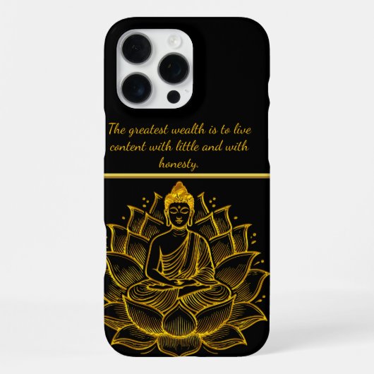 蓮の花に座る仏陀 iPhoneケース (裏面)