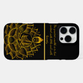 蓮の花に座る仏陀 iPhoneケース (裏面横)