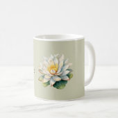 蓮の花のやすらぎ コーヒーマグカップ (正面右)