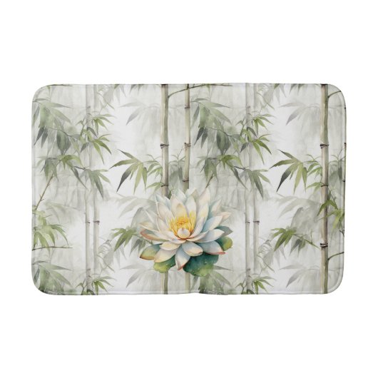 蓮の花のやすらぎ バスマット (正面)